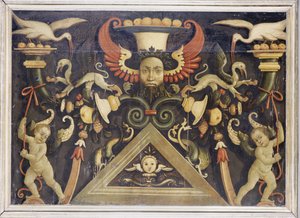 Grotesker, ca. 1510-15 (tempera på furu)